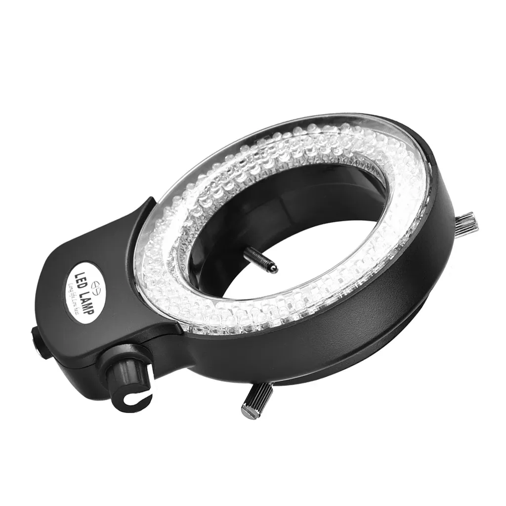 Lampada Anello 144 LED per Microscopio Stereo: Luce Professionale Nera - 5