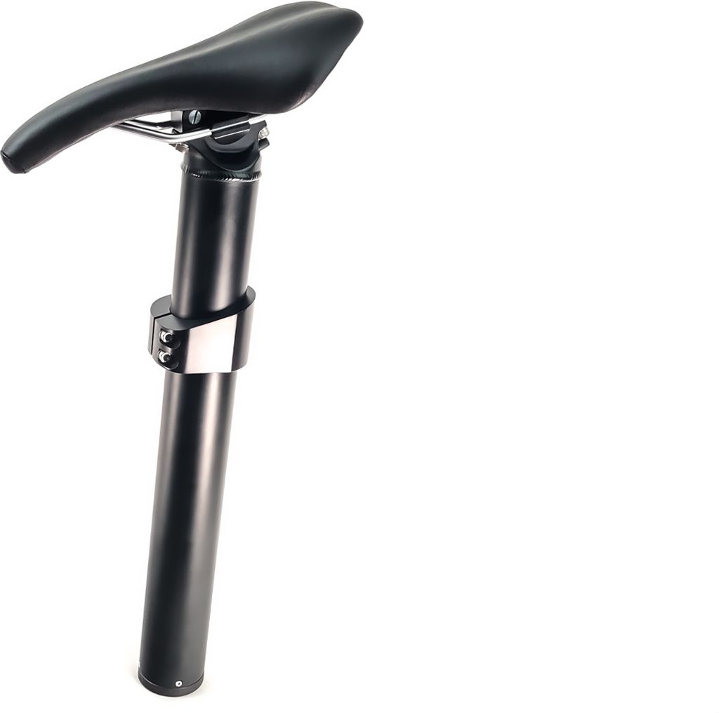 GRACE ONE Patent Alu Sattelstütze mit Sattel und Klemmring 60mm 485mm lang