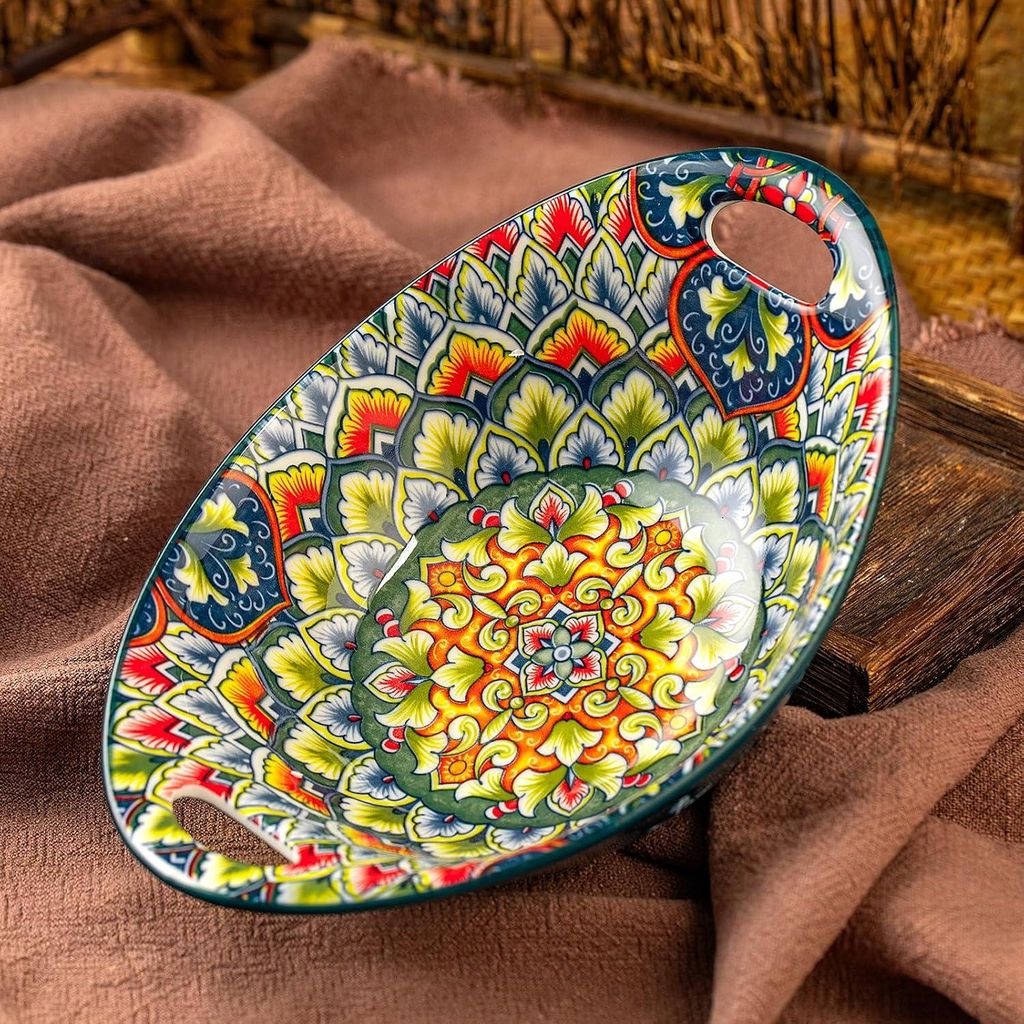 Salatschüssel aus Keramik - Dessert- und Müslischalen aus Porzellan - Servierschalen für Pasta und Eis - Keramikschalen für Vorspeisen und Snac...