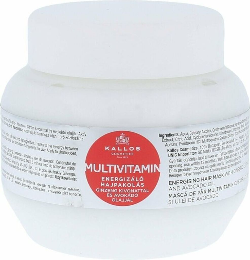 Kallos Multivitamin Energising Hair Mask 275 ml