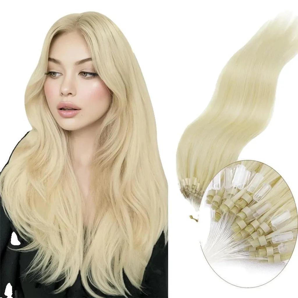 Extensions cheveux naturels Micro-Loop 30g pour volume fin sans abîmer