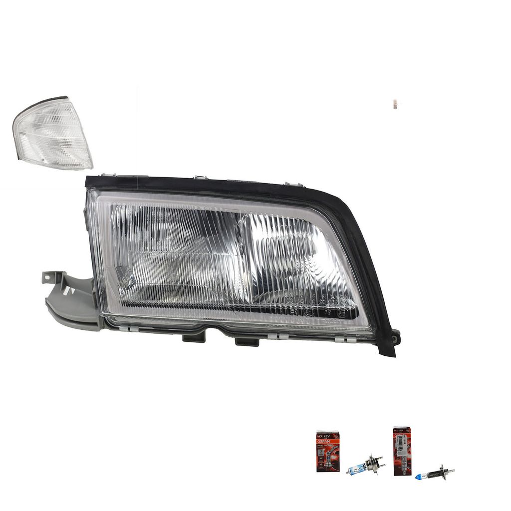 Johns, Scheinwerfer Osram Night Breaker Laser passend für Mercedes W202 C-Klasse 96-00 R 2028202461 2028203061 2028260843 2028261043 A2028260843 A...