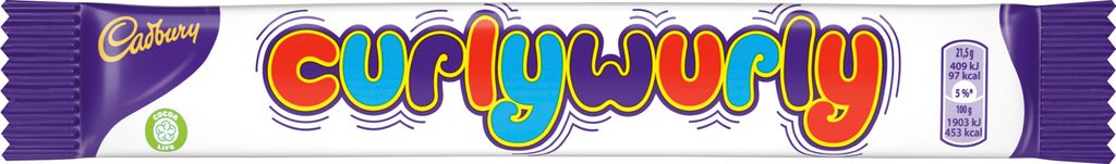 Cadbury Curly Wurly, barretta di cioccolato 1 unità Immagine del prodotto 