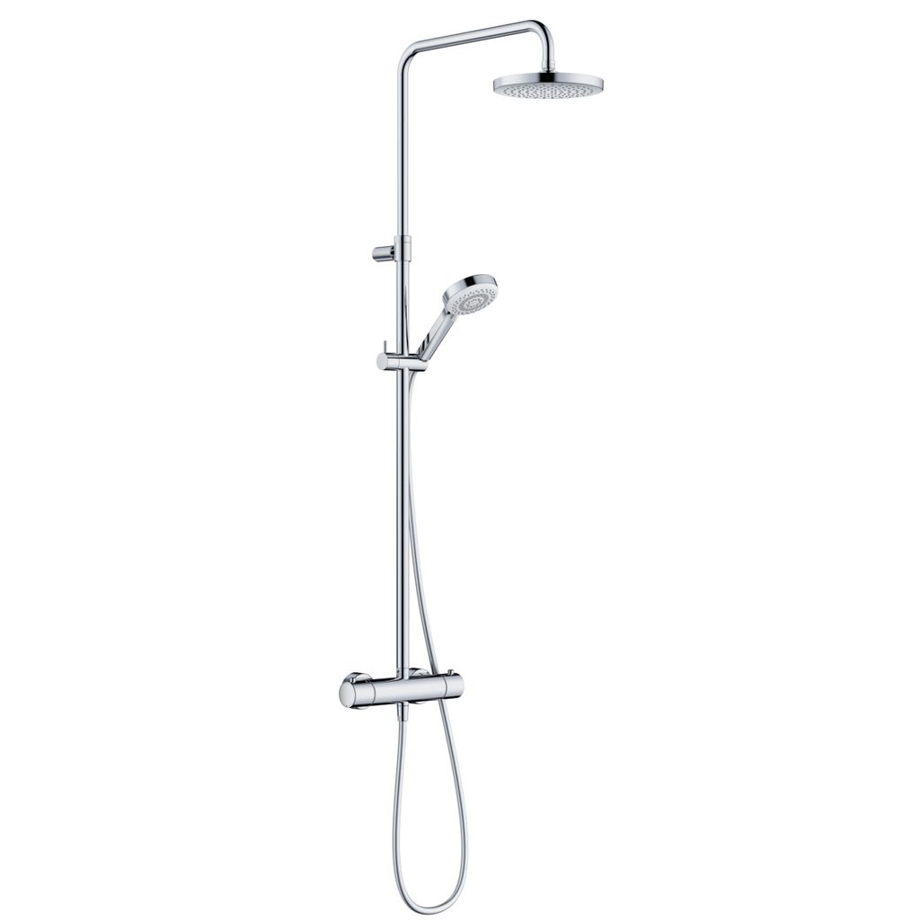KLUDI DIVE Thermostat Dual Shower System, Wandmontage, Kalkschnellreinigung, 6807905-00