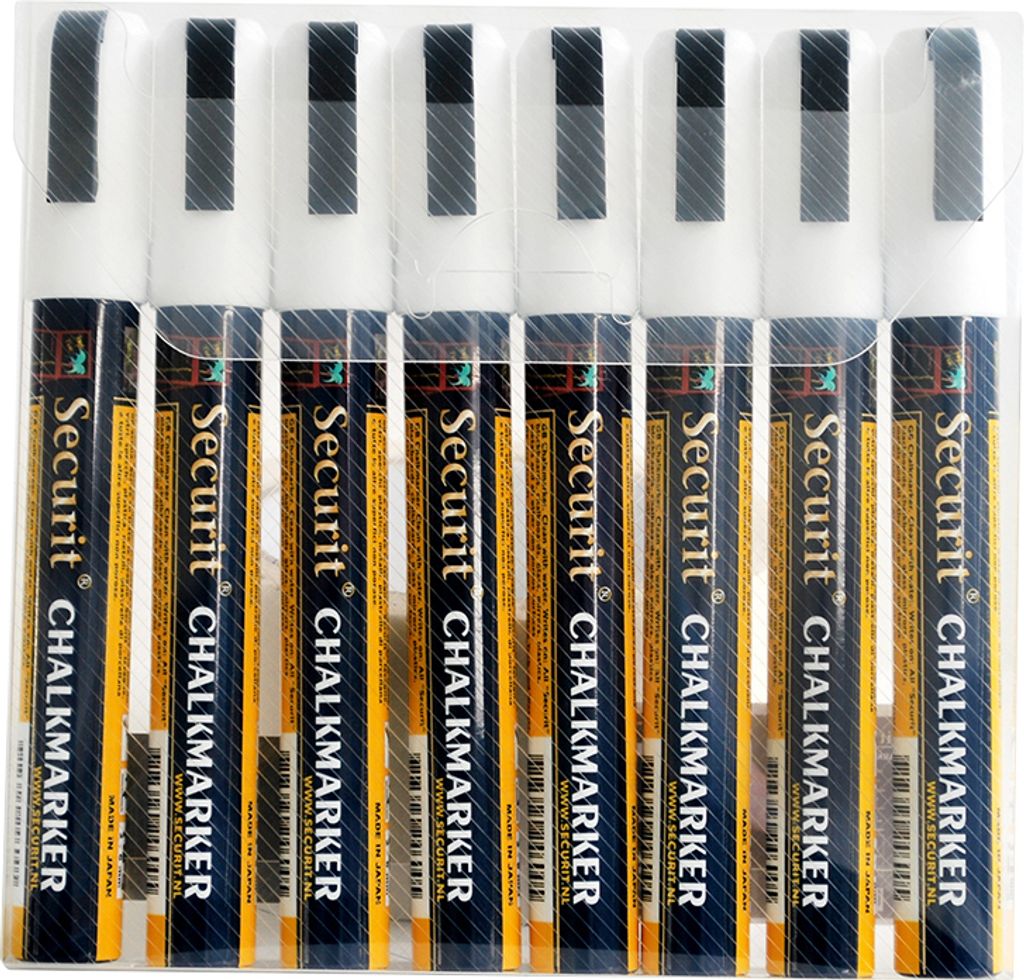 Securit pennarello a gesso ORIGINAL MEDIUM confezione da 8 Immagine del prodotto 