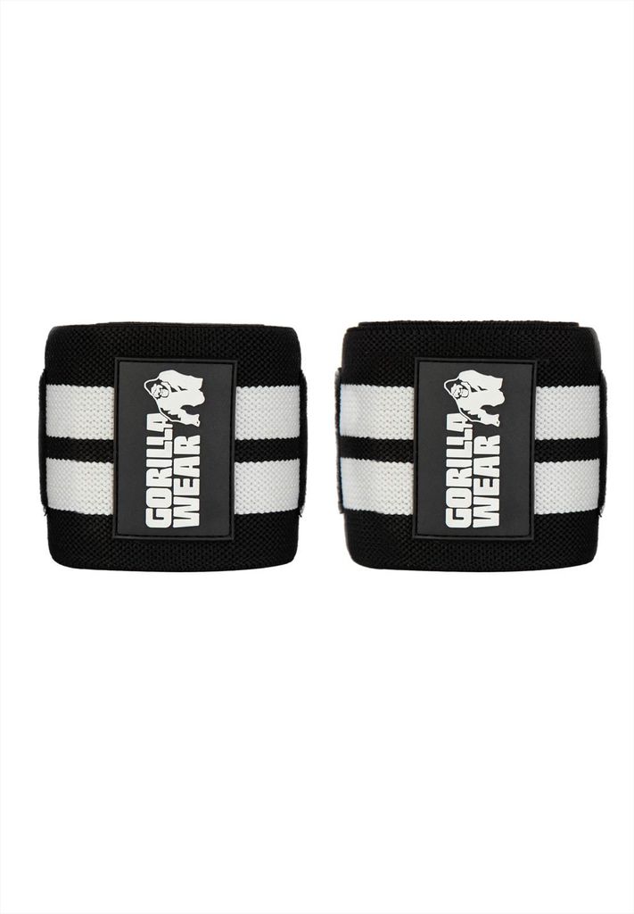 Gorilla Wear Elbow Wraps black/white 120cm