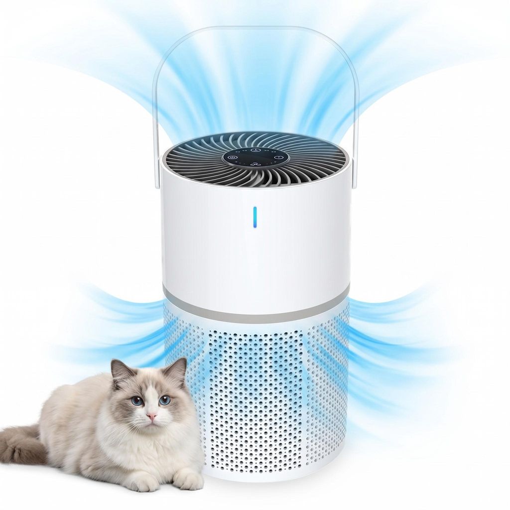 Tekoo Luftreiniger mit HEPA H13 Filter & Ionisator, für Allergiker & Haustiere
