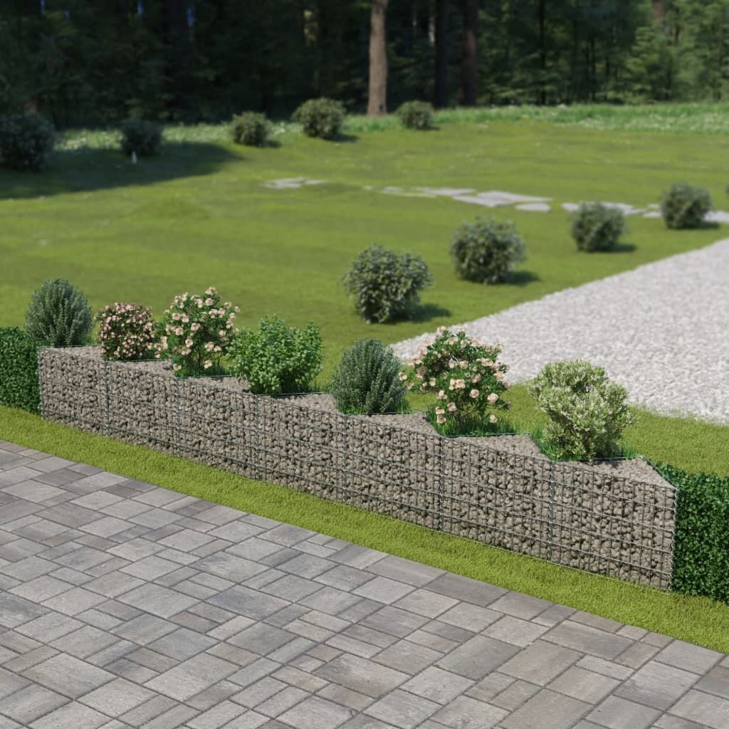 Gabionenwand Verzinkter Stahl 450×30×50 cm Produktbild 