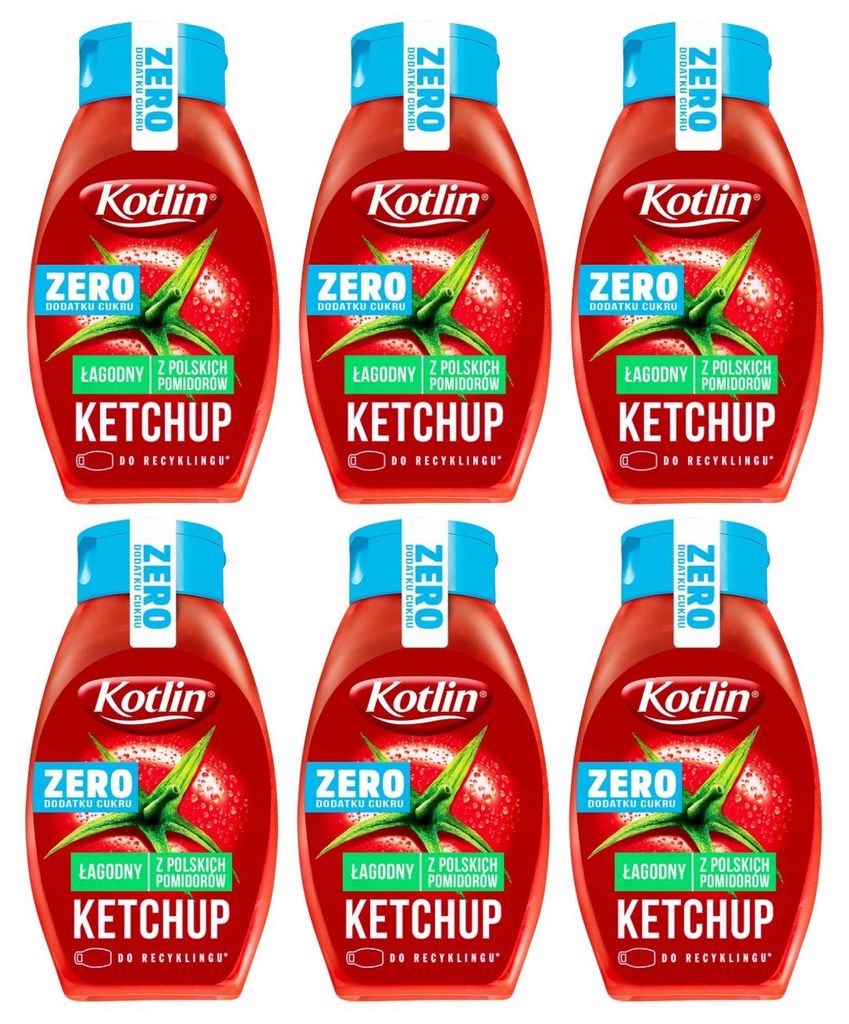 Kotlin Ketchup Zero 6x 420g - Tomatenketchup mild ohne Produktbild 