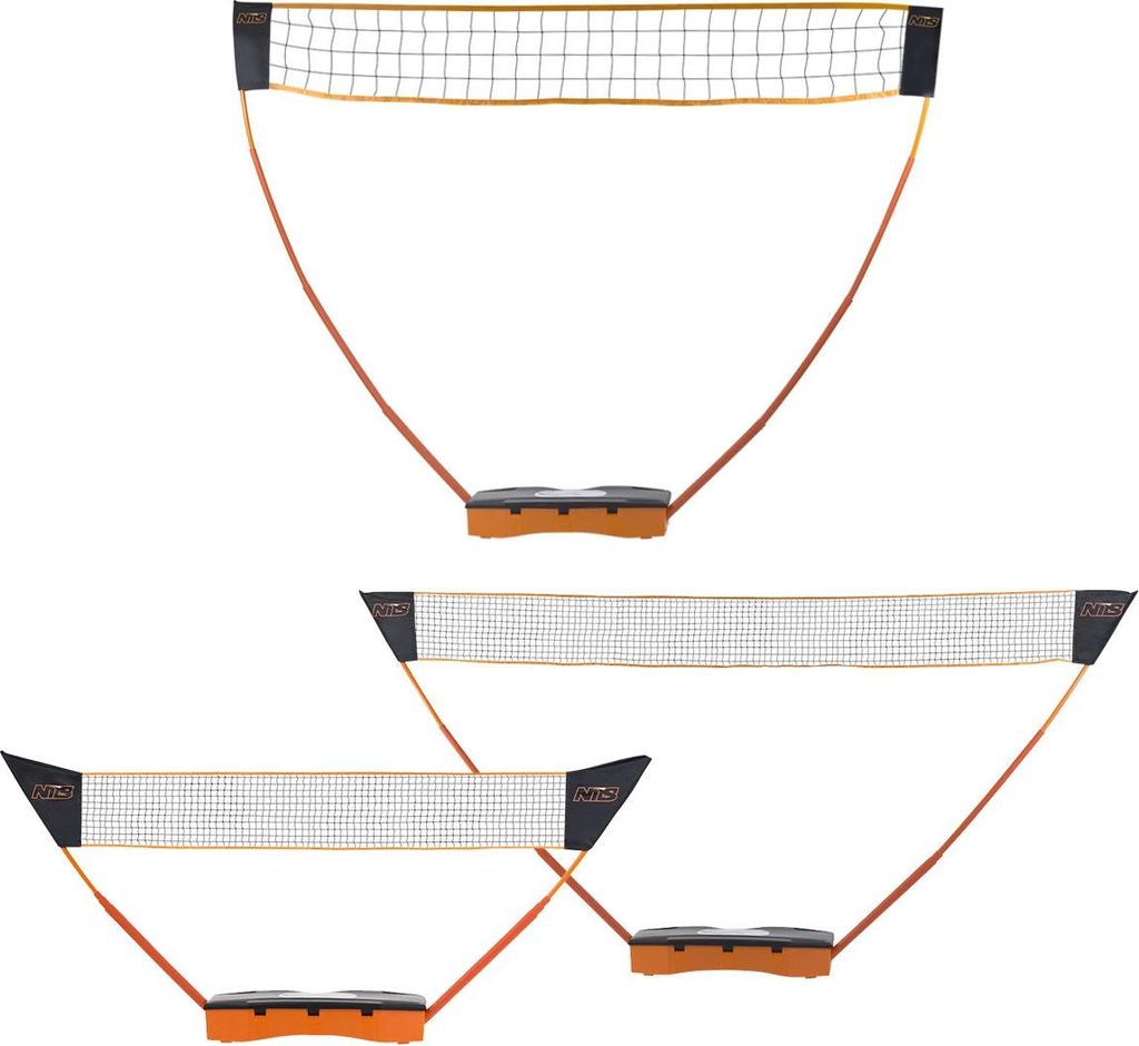 3-in-1 Badminton-, Tennis-, Volleyballnetz mit Tasche