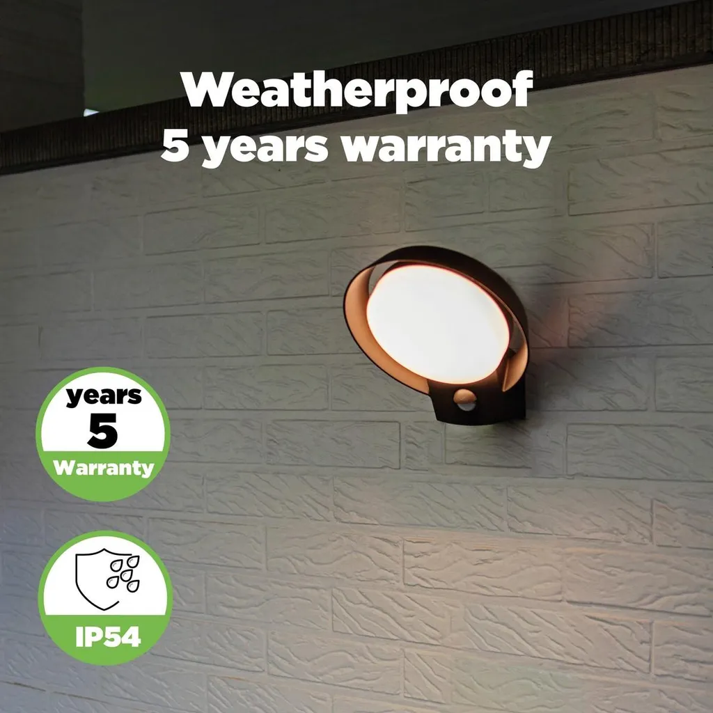 Éclairage de Terrasse LED Anthracite IP54 pour Entrée et Façade Maison