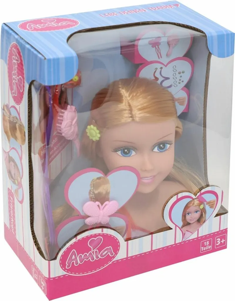Tête à coiffer Amia avec accessoires de coiffure pour enfant 55603341