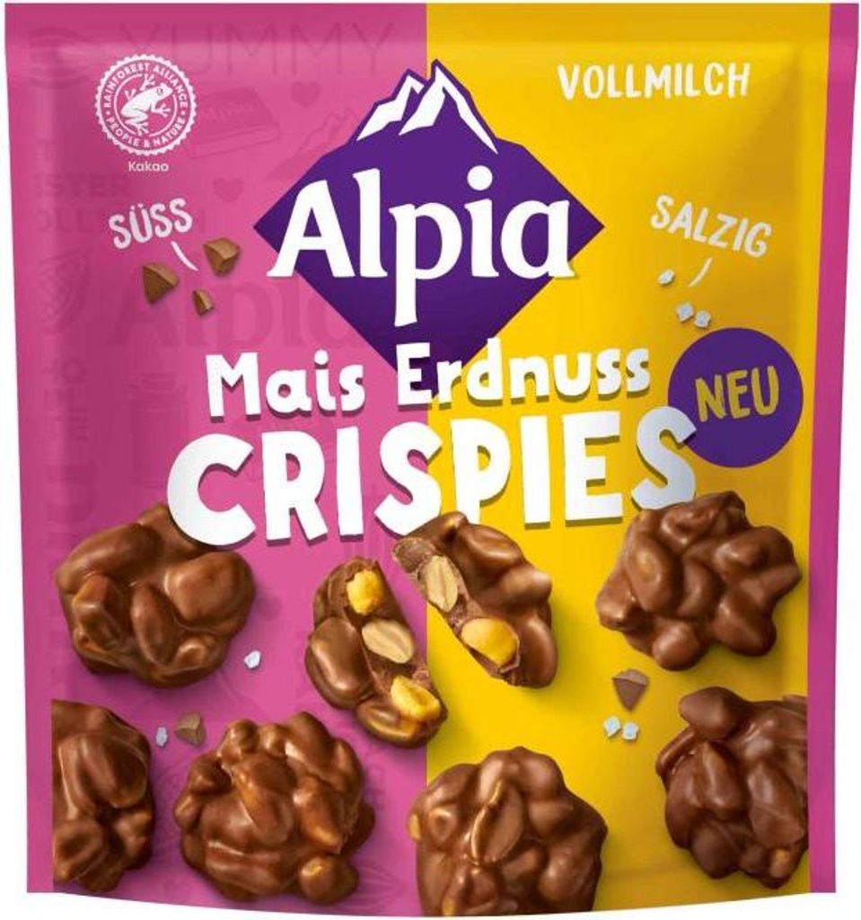 Alpia Mais Erdnuss Crispies 130g Produktbild 
