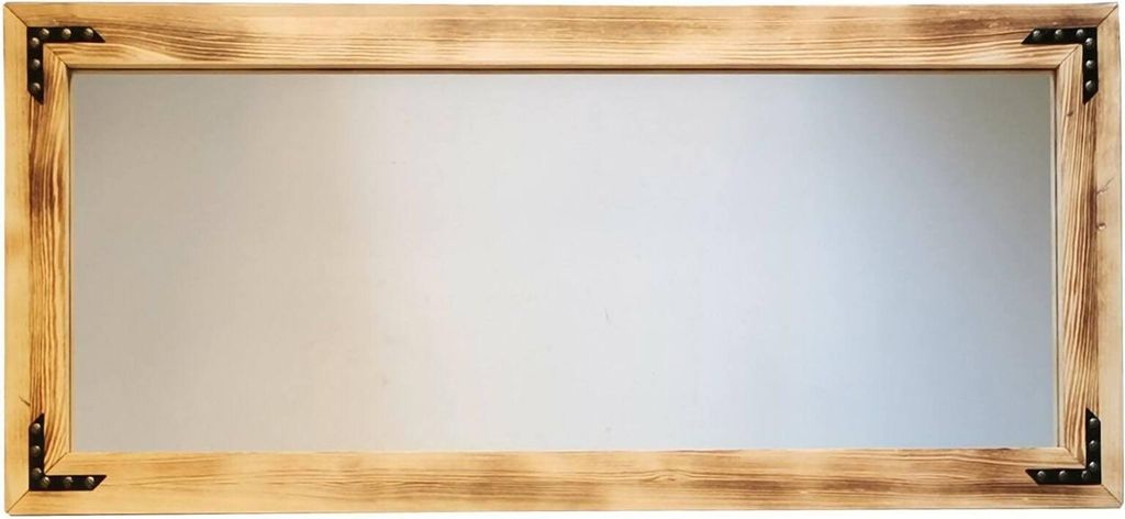 Dmöbel Spiegel Verzuolo 110x50 cm braun nuss, rechteckig, zum Aufhängen