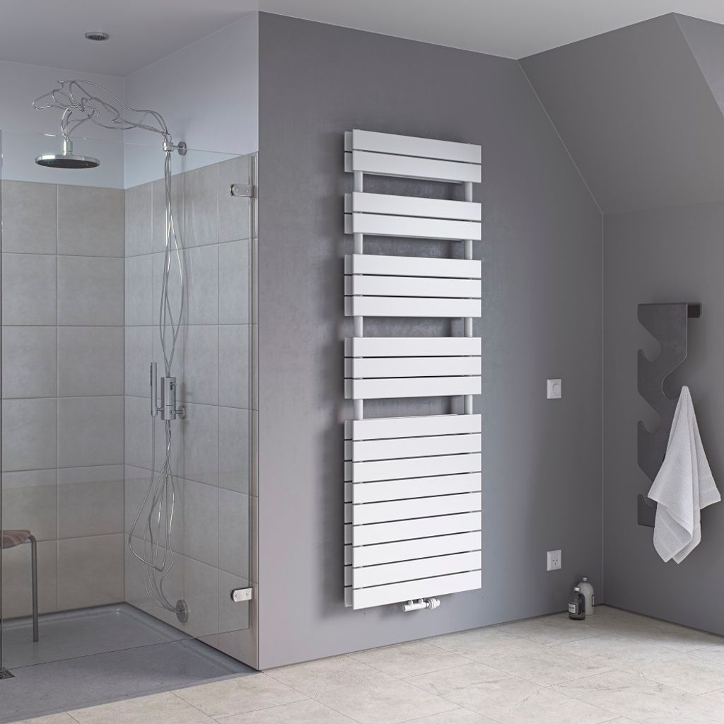 Badheizkörper Zweilagig Paneelheizkörper Handtuchwärmer Mittelanschluss XIMAX P2 Duplex Weiss Höhe 1720 mm, Breite 600 mm 1606 Watt