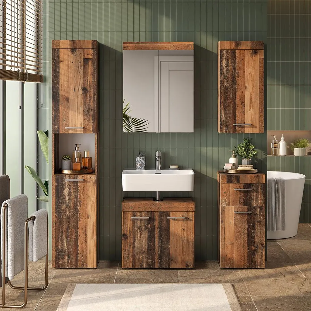 Meuble de rangement mural Vicco Luna 37x77cm Oldstyle pour petit espace - 7