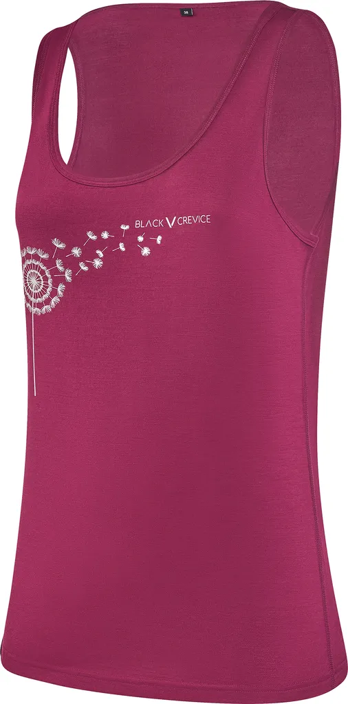 BLACK CREVICE - Canotta merino da donna | Colore: Rhododendron | Taglia: 44