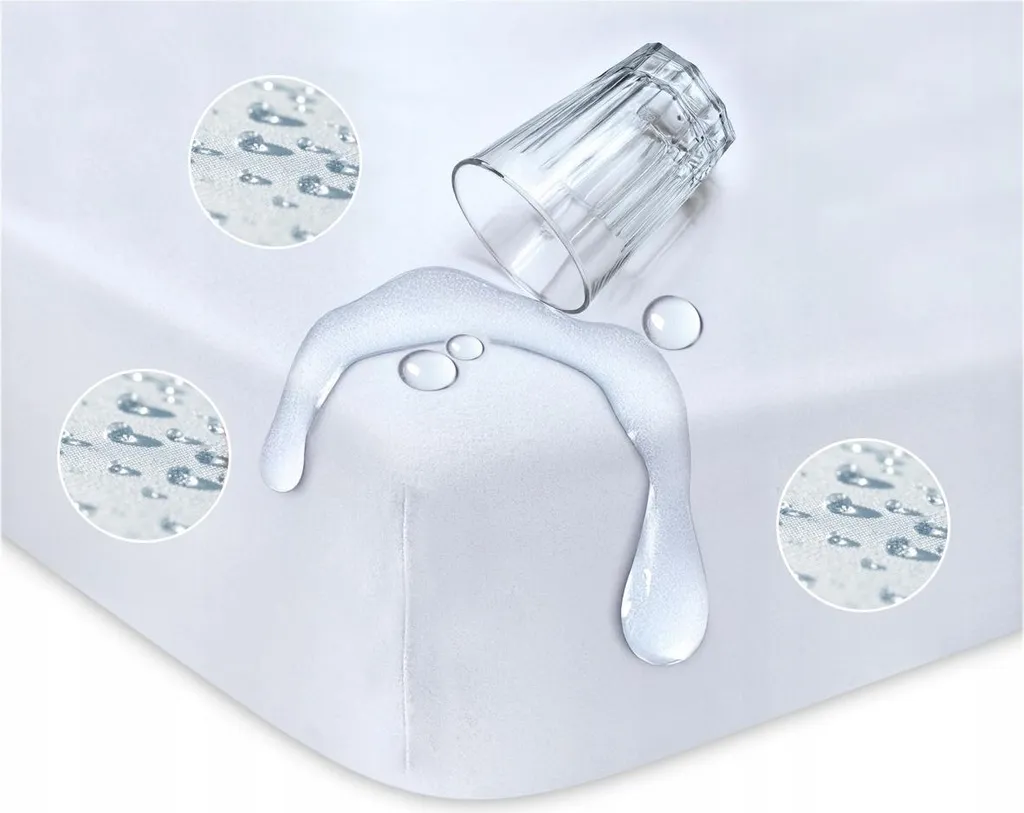 Lenzuolo Impermeabile 160x200 Jersey Bianco | Sicuro per Bambini e Neonati