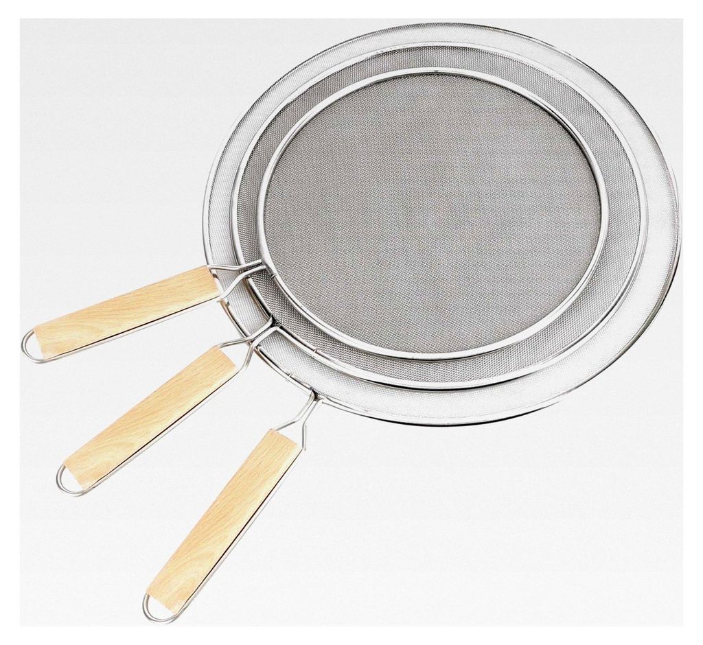 3 Stück Spritzschutz Multifunktionaler Edelstahl Spritzschutzschirm für Bratpfannen mit Deckel und Handgriff 21 25 29 cm Durchmesser