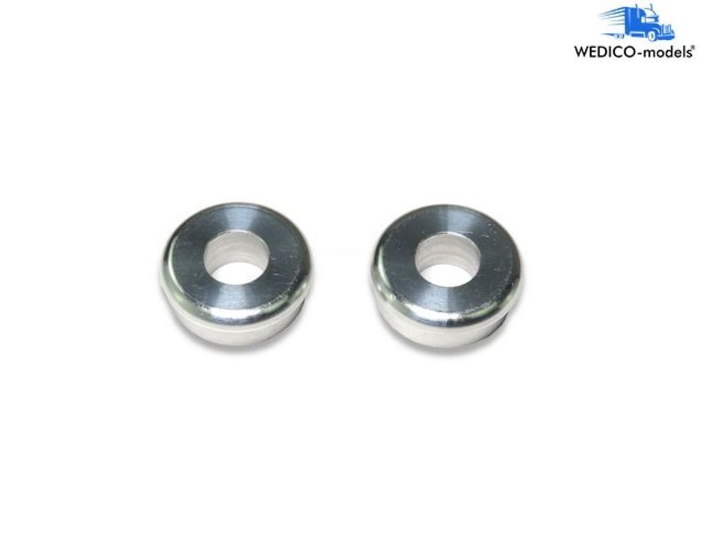 Wedico Auspuffabdeckung aus Aluminium 2 Stück