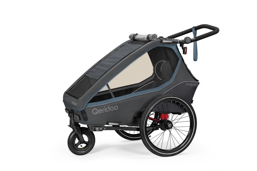 Qeridoo Kidgoo 1 - Kinderfahrradanhänger für 1 Kind, Farbe: Produktbild 