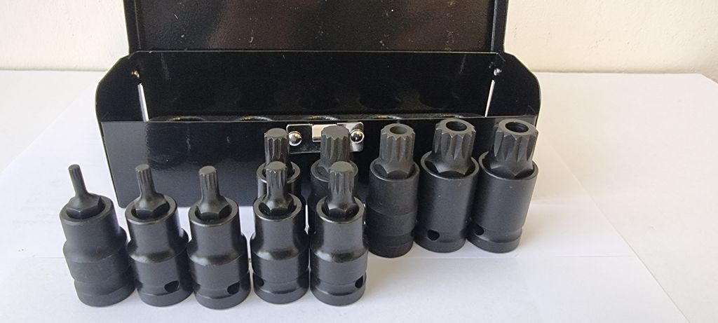 Stahlkaiser Vielzahn Kraft Steckschlüsselsatz M4-M18 1/2" 10 tlg.