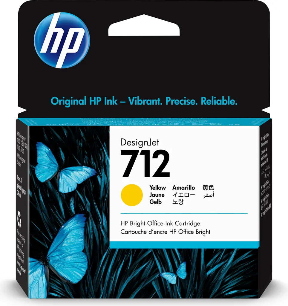 Cartuccia HP 712 Giallo: Colori Brillanti per i tuoi Render DesignJet