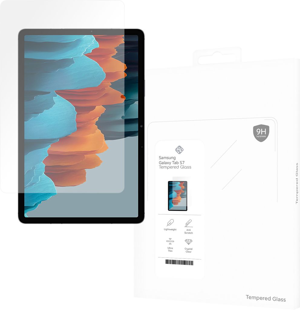 Schutzfolie Samsung Galaxy Tab S7 - Panzerglas - Cazy - Transparant