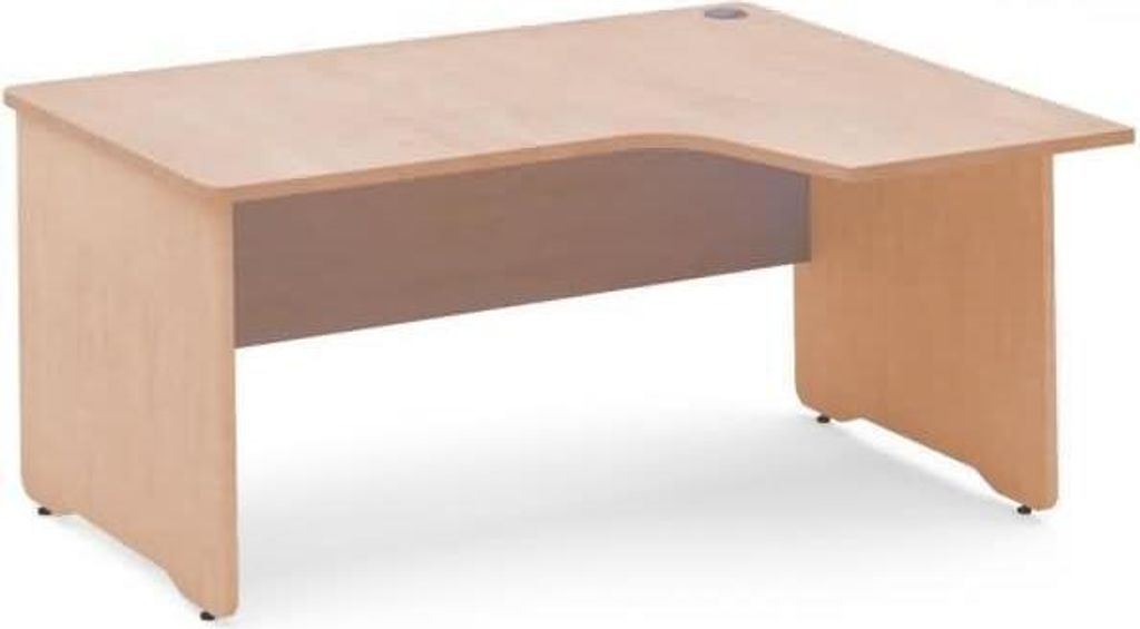 Schreibtisch Work L-Form rechts BxTxH 180x120x72cm melaminbeschichtet buche.