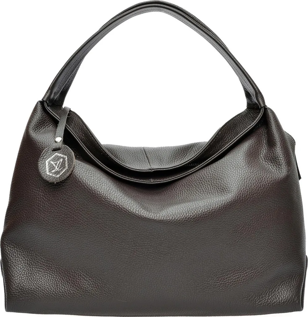 Sac hobo Luisa Vannini AW25 LV 129 marron testa moro en cuir chic