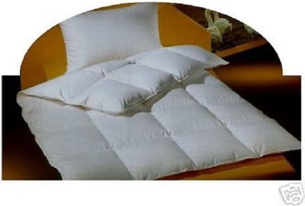 Betten Hofmann Classic Kassetten Daunenbett Daunendecke 4x6, 155x200, 1170 g 100% neue Daunen