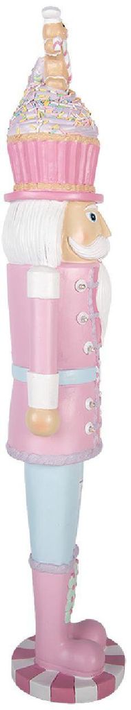 Clayre & Eef 5PR0215 Nussknacker LED Rosa Blau 66 cm Produktbild 