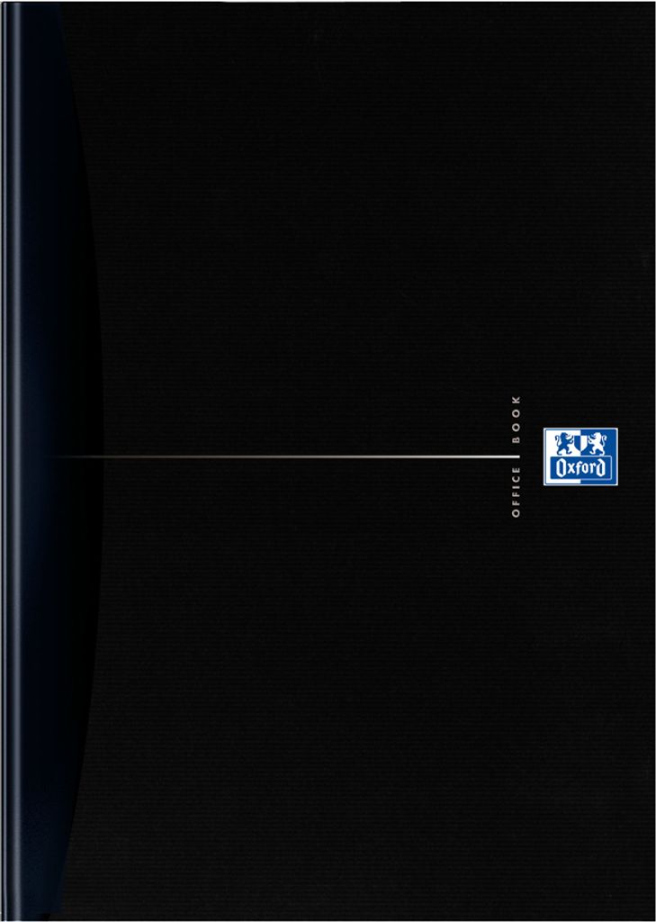 Oxford Notizbuch "Smart Black" gebunden DIN A4 kariert 96 Blatt