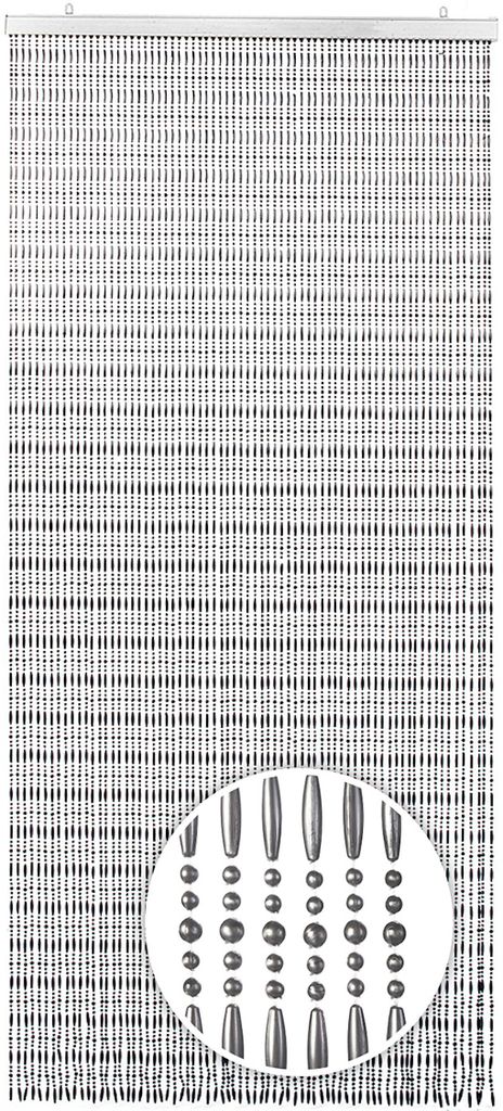 Lockardi Türvorhang DROPS Kunststoff grau 72 Stränge 90x200 Produktbild 