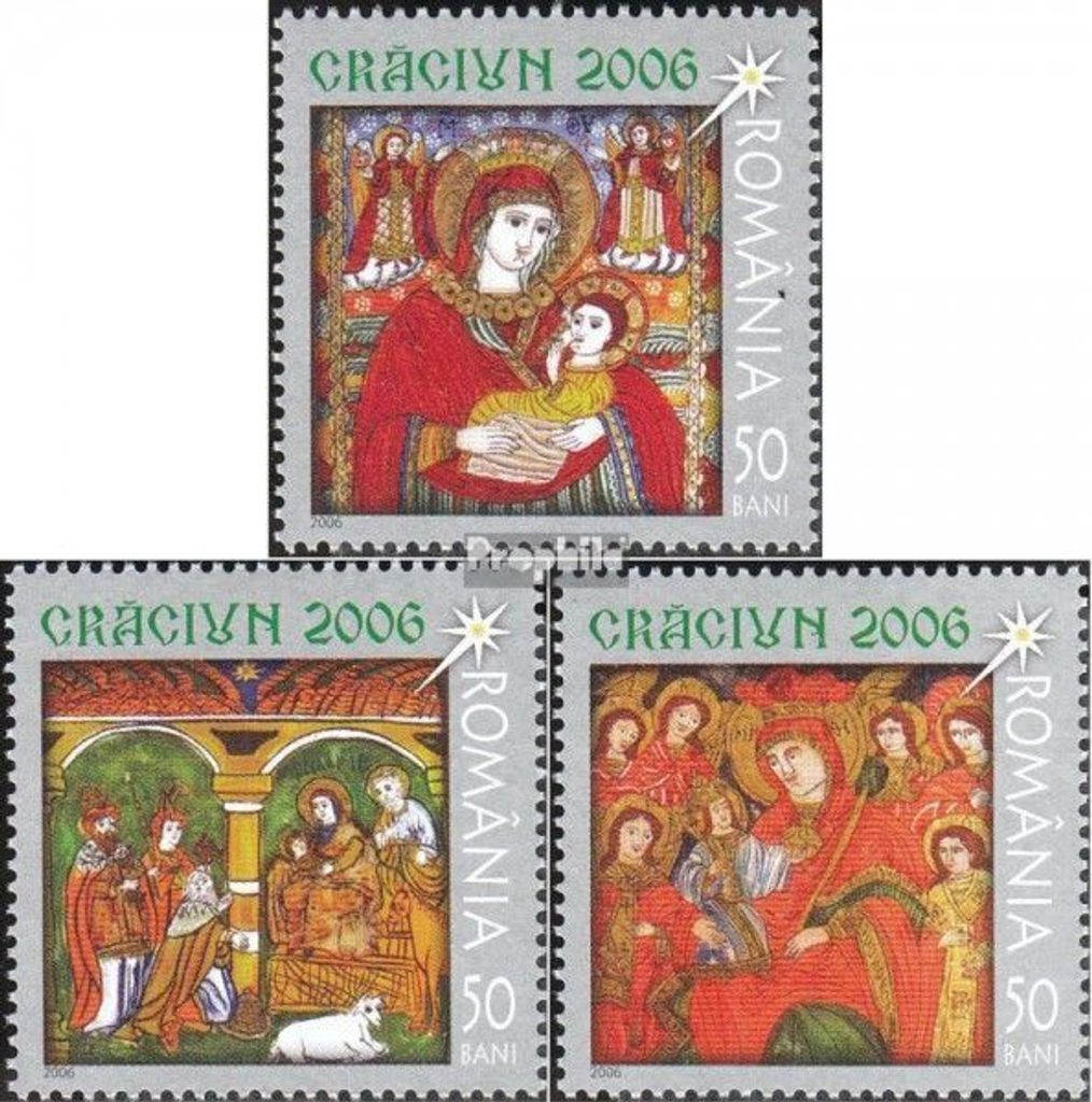 Briefmarken Rumänien 2006 Mi 6146-6148 (kompl.Ausg.) postfrisch Weihnachten