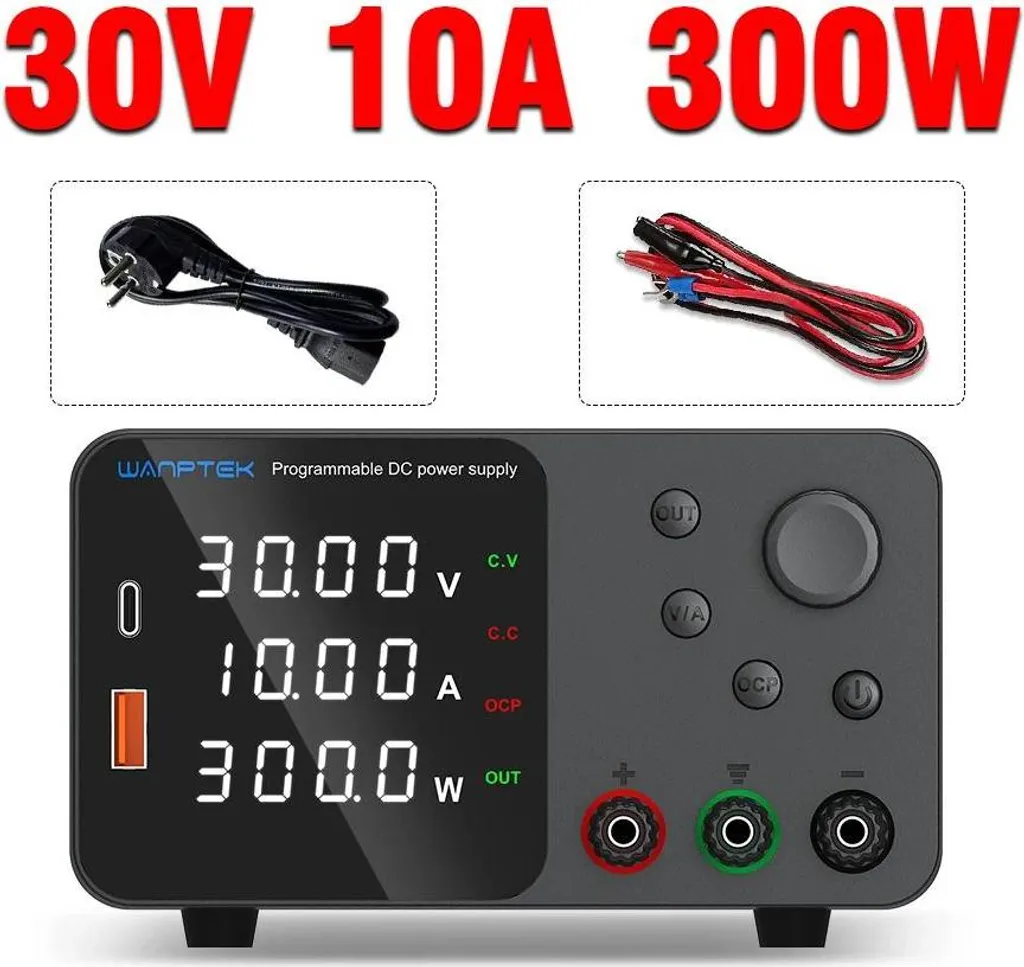 Alimentation stabilisée de laboratoire 30V 10A programmable USB A & C - 2