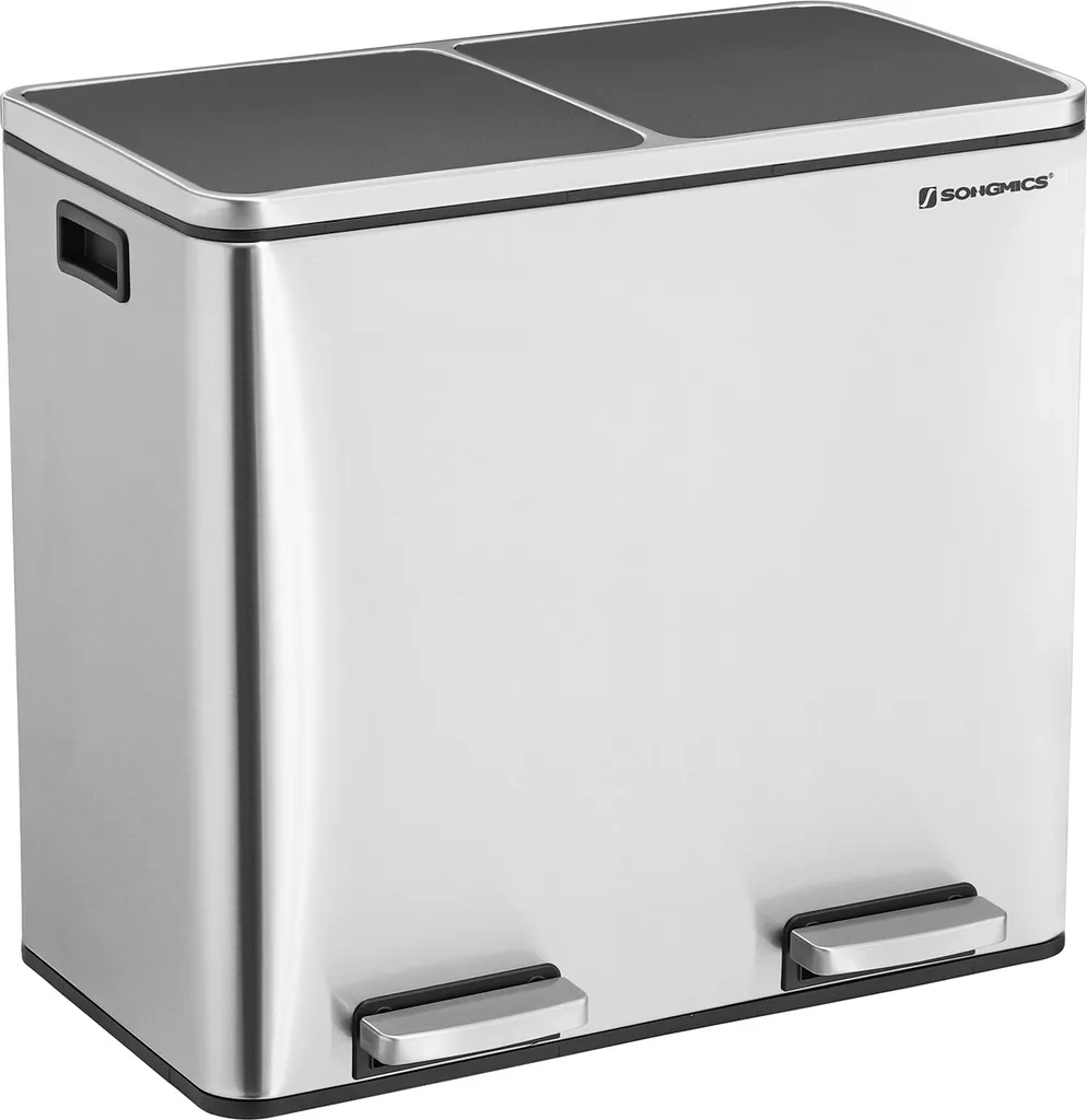 Poubelle 48L Anti-Odeurs et Anti-Traces pour un Tri Sélectif Efficace