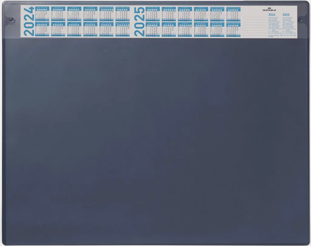 Sous-main calendrier antidérapant 65x52 cm : fini le bureau rayé en bleu