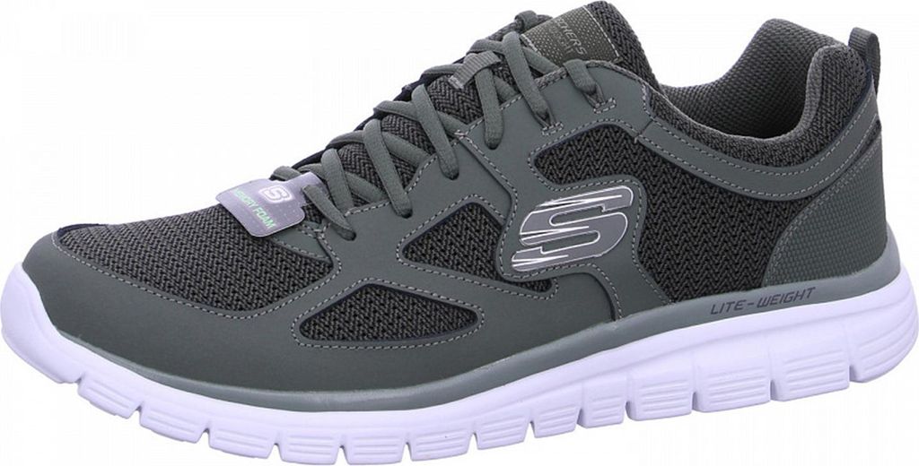 Skechers Sportliche Schnürschuhe BURNS AGOURA Herren 39362D3532363335 Grau 47 1/2 EU