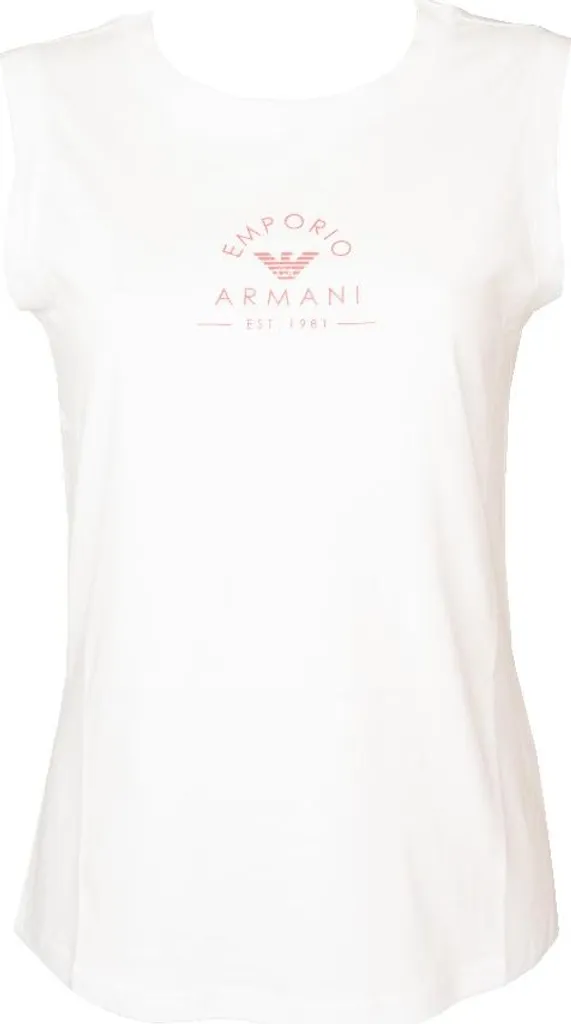 Top Smanicato Donna Emporio Armani Bianco - Eleganza L