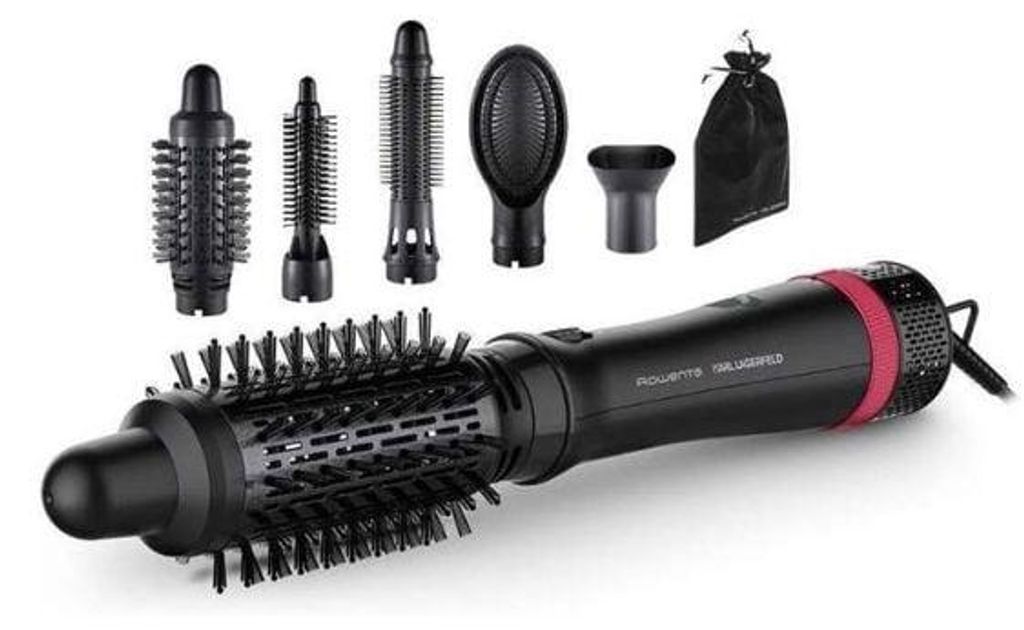 Rowenta Express Style CF634LF0 hair styling tool Hot air brush Warm Black, Red 800 W 1.8 m