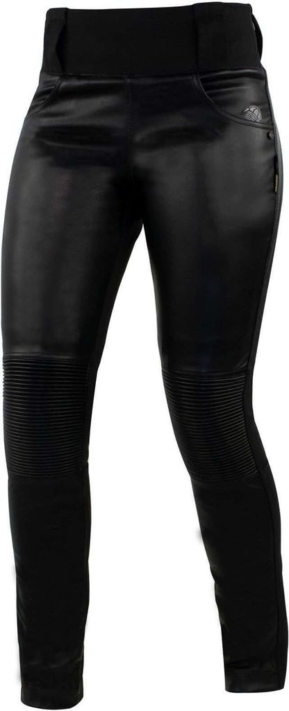 Trilobite Damen Motorradhose Leder Leggins L32, Schwarz, 30