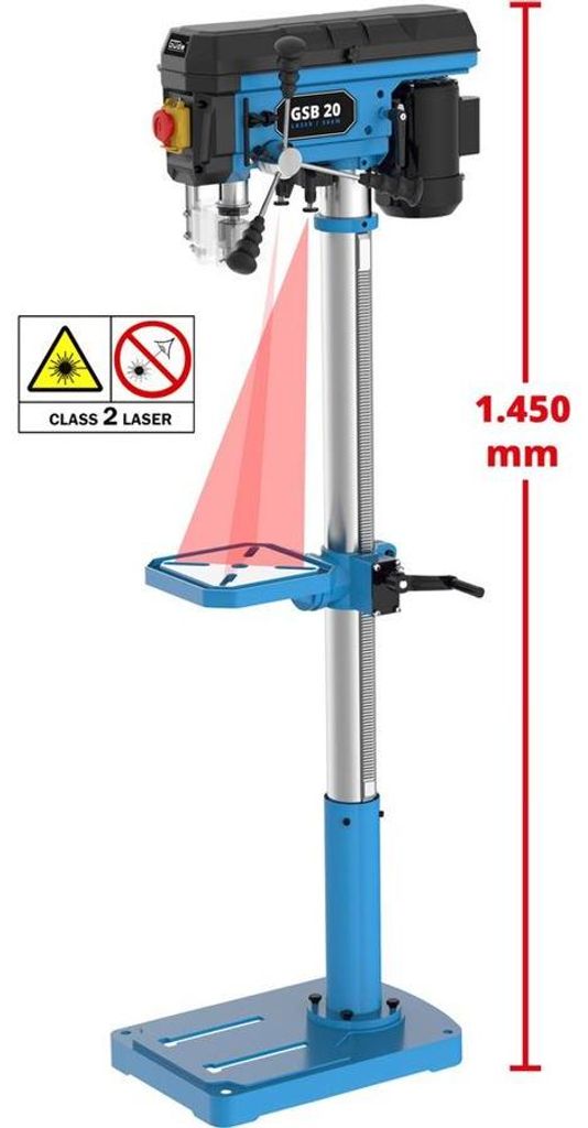 GÜDE GSB 20 Laserowa wiertarka słupowa Wiertarka stołowa Zdjęcie produktu 