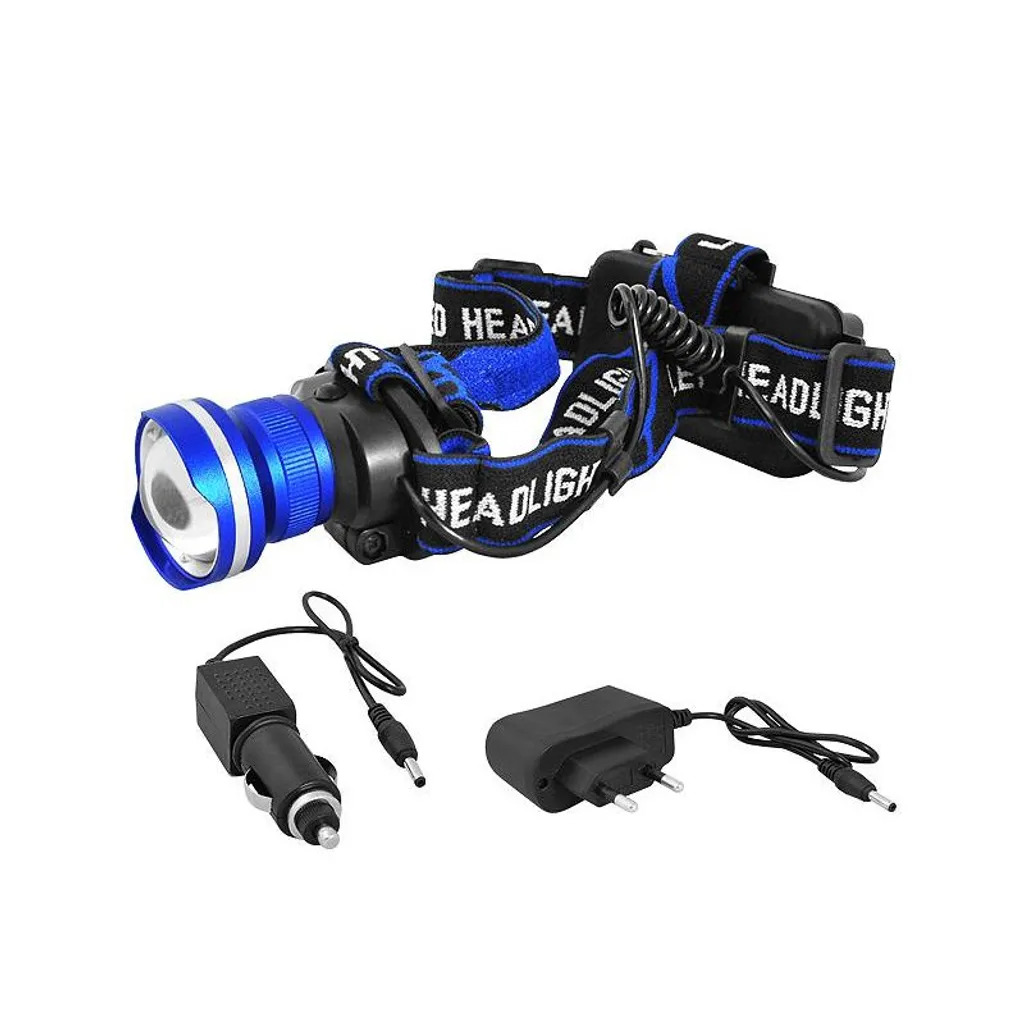 Lampada Frontale LTC LED LL46 Blu: Torcia Professionale con Caricatori LTL