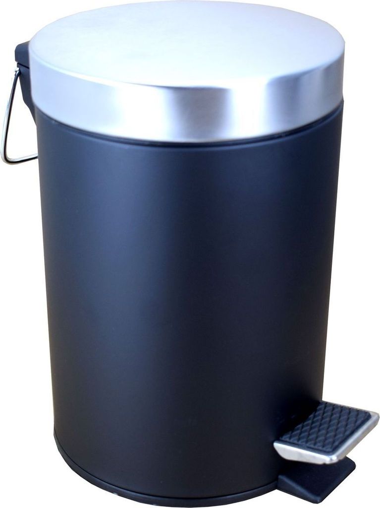 Kosmetik Treteimer 3L mit Fußpedal 17 x 25 cm Mülleimer aus Metall