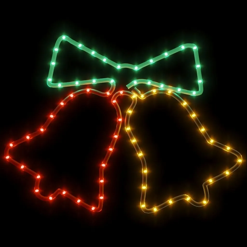Cloches de Noël LED 50x56 cm - Déco Extérieure sans Montage Complexe - 3