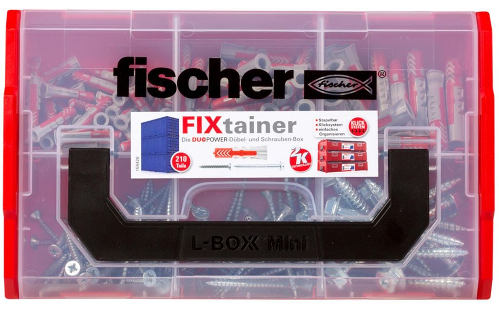fischer FIXtainer - DUOPOWER mit Schraube (210 Teile) Produktbild 
