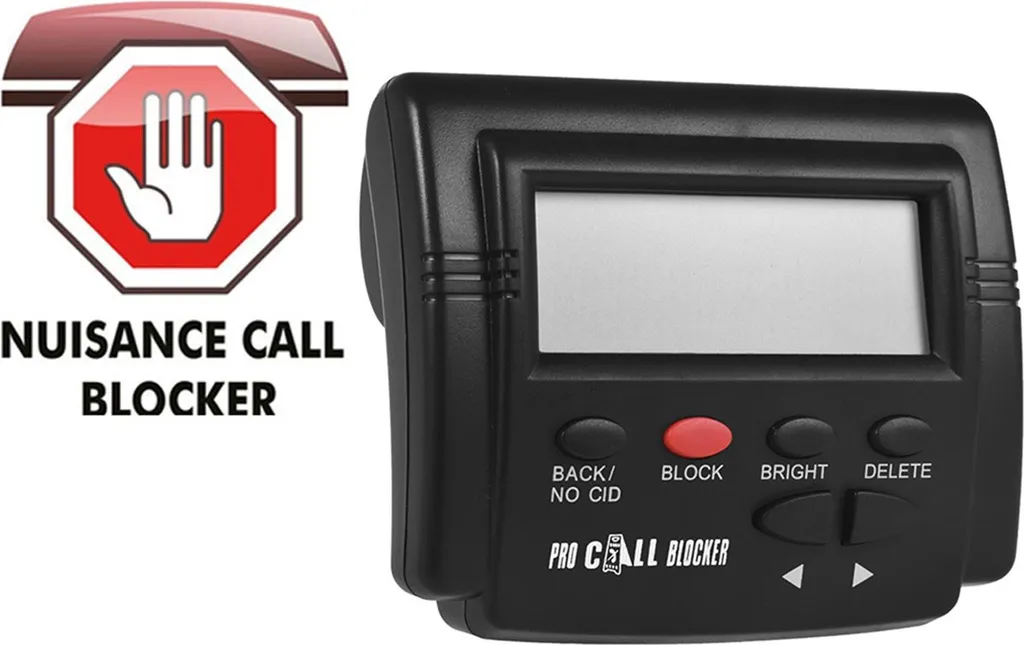 CT-CID803 PLUS Bloqueur d'Appels Fixe avec Écran LCD et 1500 Numéros