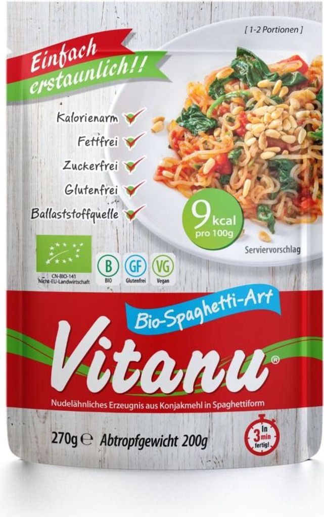 Vitanu Konjak Spaghetti  200g Produktbild 