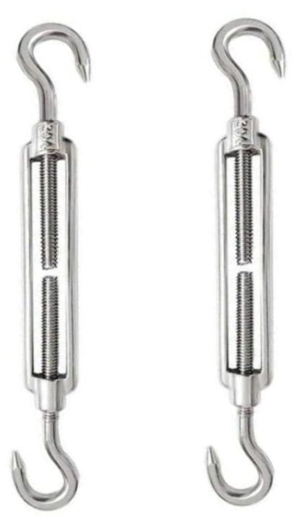 2 Stück Spannschlosshaken aus Edelstahl